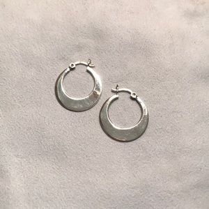 Sterling silver hoops